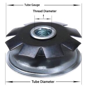 Metal Threaded Tube Insert (Standard)<br> Round Tubing/Piping