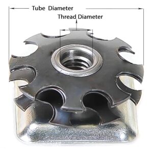 Metal Threaded Tube Insert (Heavy-Duty) <br> Square