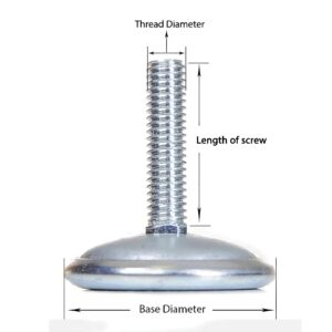 Heavy-Duty Swivel Furniture Leveling Glide <br>All-Metal