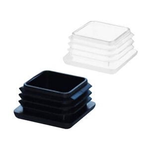 4 Pack- Square Plastic Tube Ends/Plugs