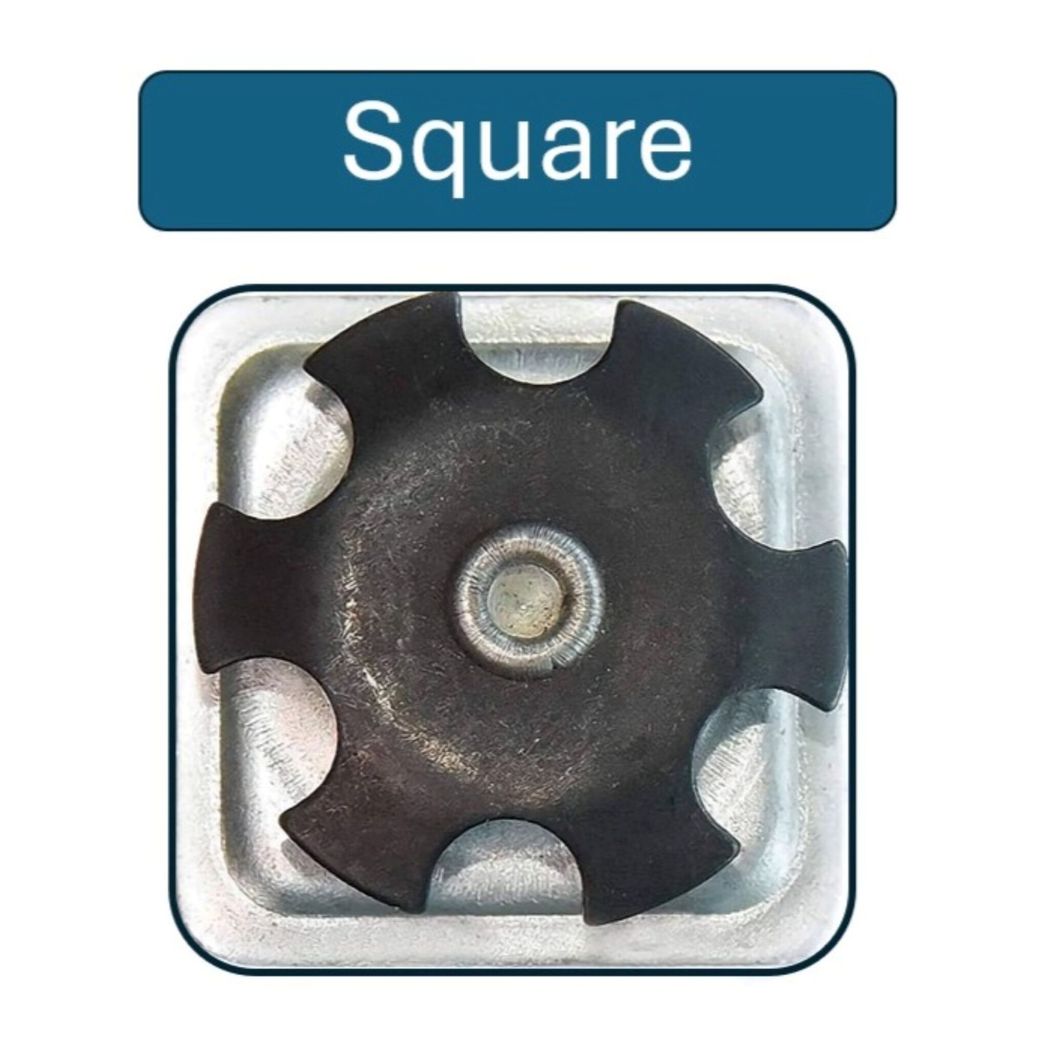Metal Threaded Tube Insert (Heavy-Duty) Square