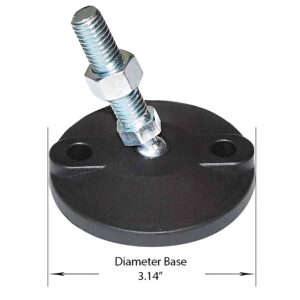 Mercury Swivel 3.14 in (80 mm) Base<br> Heavy-Duty Industrial Leveler/Mount</br>
