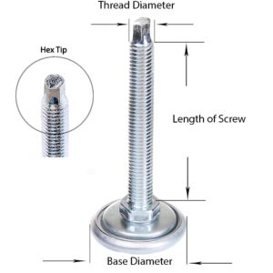 Heavy-Duty Industrial/Commercial Glide<br> Leveling Slider