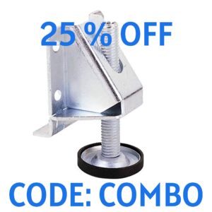 Heavy-Duty Furniture Bracket and Glide Combo